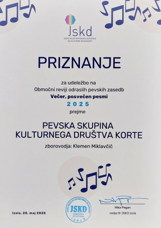Večer, posvečen pesmi,