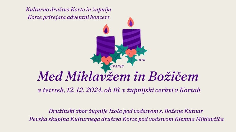 Adventni koncert med Miklavžem in Božičem